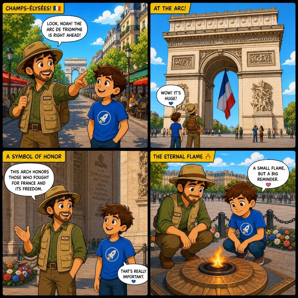Tirinha da missão The Eternal Flame, em Paris, France