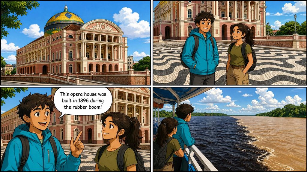 Tirinha da missão Manaus Adventure, em Manaus, AM