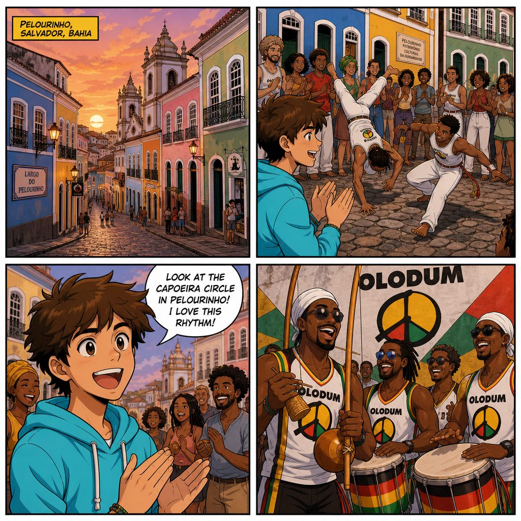 Tirinha da missão Salvador Adventure, em Salvador, BA